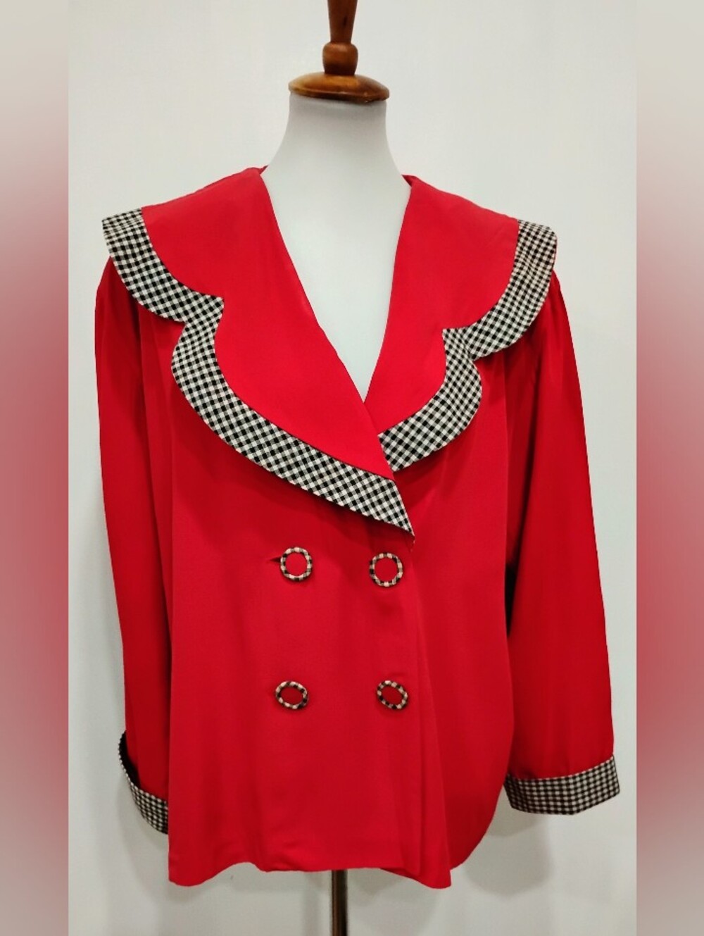 VINTAGE RAYON DOUBLE BREASTED JACKET